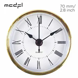 MCDFL-Uhreneinsätze, kleines Zifferblatt, mehrere Zeitzonen, Desktop-Uhr, Mini-Vintage-Zimmer, Nachttisch, Großvater-Teile, 70 mm, 2,8 Zoll, 240110