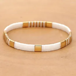 Strand Go2boho Miyuki Braccialetti per le donne Tila Borda il braccialetto Gioielli in oro bianco Colore in rilievo Pulseira Mujer 2024 Accessori Femme