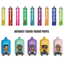 Hifancy Star 15000 16000 Puffs使い捨てエレクトロニックタバコメッシュコイル充電式バッテリータイプCポート電子タバコ蒸気装置ペンElfbars Puffbars