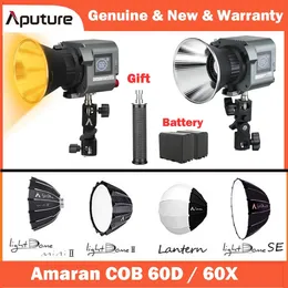 Akcesoria Aputure Amaran 60x 60D Studio LED Video Light Bicolor 2700K6500K 80W Przenośne światło oświetlenia zewnętrzne do fotografii wideo