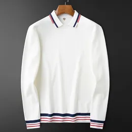 Polo gömlek erkek moda giyim uzun kollu golf fit ince adam polos düğmesi yaka üstleri polos para hombre uzun kollu kazak çift jumper katlar asya boyutu m-4xl