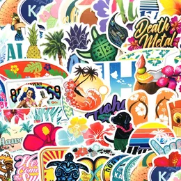 Paten aksesuarları 50pcs Hawaii Stickers için Hawaii Kaykay Su Şişesi Dizüstü Bilgisayar Lage Bisiklet Motosiklet Telefon Araç Çıkartmaları Parti Dekor Drop D OT4ZI