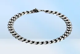 Pulseira cubana link masculino braclet masculino ampla pulseira de aço inoxidável masculino acessórios de aço masculino pulseiras rock chain na mão q065708139