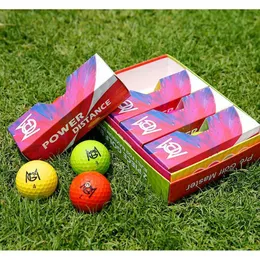 12 / BoxPGM Golf Color Play Ball Three Layer Putting Practice Ball Color Ball Core 2 Layer Ball Spins Less and Faster 240110