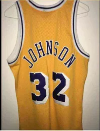 Cheap Men Youth Custom Women Magic Johnson 84 85 Basketball Jersey Size S4xl or Custom Any Name or Number Jersey7291381