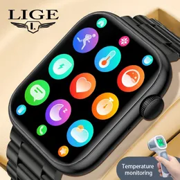 Relógios lige 2022 iwo série 8 relógio inteligente masculino bluetooth chamada freqüência cardíaca pressão arterial feminino smartwatch para apple telefone pk x8 i7 relógio