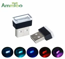 Ammtoo Car LED Atmosphere Lights Decorative Lamp with USB Sockets Emergency Lighting For Car Cigarette Lighter PC Auto Foot Lamp16173217