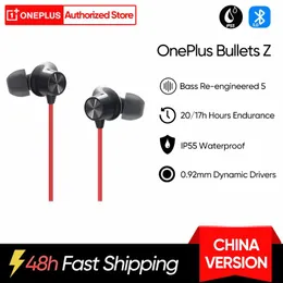 Наушники OnePlus Bullets Беспроводные z наушники бас -издание inear near near thone bluetooth Sport Hearsets для OnePlus 10 Pro 10t Ace