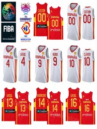 Drucken 2022 EuroBasket Spanien Basketball 14 Willy Hernangomez Trikot 7 Jaime Fernandez 2 Lorenzo Brown 16 Usman Garuba 5 Rudy Fernan3187129