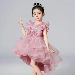 Elbiseler Sonbahar Kış Yeni Prenses Çiçek Kız Düğün Partisi Nedime Grubu Elbise Kız Doğum Günü Partisi Partisi Uzun Kollu Elbise