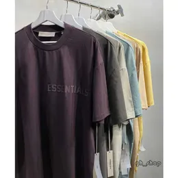 Essentialsweatshirts Essentialshoodie T-shirt Wx7k T-shirt moda uomo e donna High Street Brand Ess Collezione manica corta Look Couple Stars Same 259