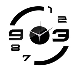 2016 حقيقية جديدة محدودة في توقيت الأزياء DIY Acrylic Wall Clock Clock Modern Luxury Mirts 3D Crystal Watches TY20008682774