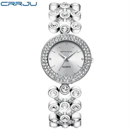 Lyxkvinnor tittar på Crrju Starry Sky Female Clock Quartz Wristwatch Fashion Ladies Wrist Watch Reloj Mujer Relogio Feminino2121