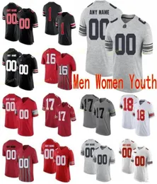 College Jerseys Ohio State Buckeyes 2 JK Dobbins 5 Garrett Wilson 45 Archie Griffin 88 Jeremy Ruckert 80 CJ Saunders Custom Football Stitched899117