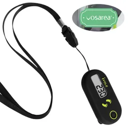 Kör steg pedometer Portable Counter Electronic Digital Mini Walking Sport Accessories 240111