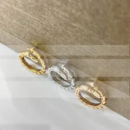 Yılan Yüzükleri Knot Ring Anello Çok yönlü mücevher unisex boyutu 9 anillo 18k altın kaplama yüzme yılan serpentii gümüş kaplama boyutu 6 Yüzükler Serpentti Set Hediyeler