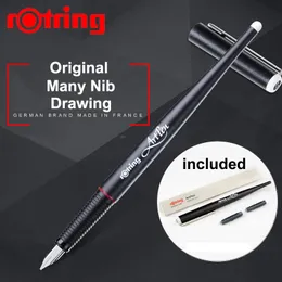 Il tedesco Rotring Penna stilografica originale Art EF/F/M/1.5/1.9/2.3mm Pratica di scrittura Accessori per penne Scrittura a mano Regalo aziendale 240110