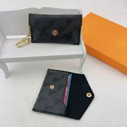 Anahtarlık Tasarımcısı Keychain Lüks KeychainfashionFashionFashion Moda Mini Cüzdan Yüksek Kalite Gerçek Deri Men Para Çantası Renk Cüzdan Tutucu