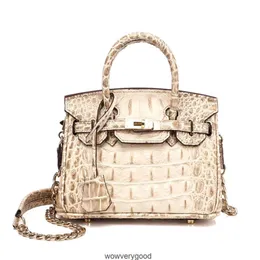 Designerskie torby luksusowe mody mody krokodyla skórzana torba damska 2021 nowa oryginalna skórzana torba damska torebka krowa z jednej torby na torbę crossbody Wzór krokodyla