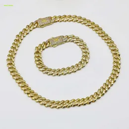 Fabriksdirektguld Fashion Jewelry Brass Cuban Chain Link Halsband