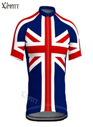 Racing Jackets Classic Retro Britain National Team Pro Cycling Jersey Ximasummer Polyester Men039S Sports Short Sleeve Quick DR9551952