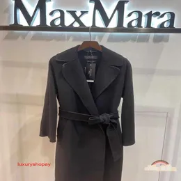 Maxmaras Cappotto in Cashmere da Donna 23fw Nuovo Weekend Tanga Flip Collar Teddy Bear di Media Lunghezza per Donna Rja5