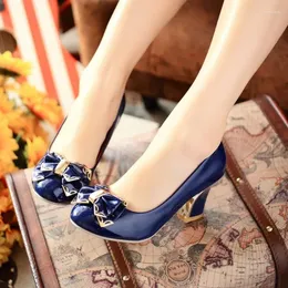 Dress Shoes Wedding Big Size 43 Bow High Heels Women Pumps Ladies Chaussure Femme Talon Zapatos Mujer Tacones Sapatos Femininos