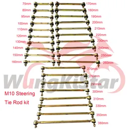 Мотоцикл M10 Шаровой соединительный болт рулевая тяга 75 мм-380 мм рулевая тяга рулевая тяга для мотокросса 43-350cc мотоцикл скутер багги картинг ATV UTV Dune Quad Pit Dirt Pro Bike