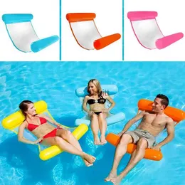 Andere Pools SpasHG Aufblasbare schwimmende Wasserhängematte Float Pool Lounge Bed Schwimmstuhl Wasserliege Luftmatratzen YQ240111