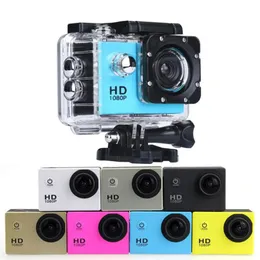 كاميرا Action Action Full HD 1080p Go Pro 12mp الكاميرا الرياضية تحت الماء 30 مترًا ، و 170 درجة مصغرة بزاوية Mini DV مع ملحقات متعددة