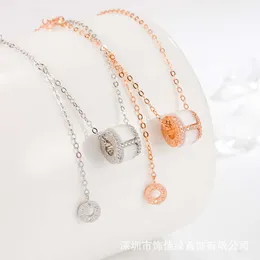 Desginer Bvlgary Baojia Xiaomanyao 925 Sterling Silber Halskette für Damen, vielseitiges Nischendesign, leichter Luxus, kleiner Rock, Schlüsselbeinkette, Schmuck