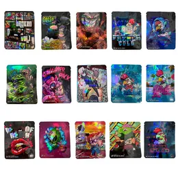 Stand Up Pouch 3.5g Mylar Bag With Hologram Runty Bag 500mg packaging bags plastic packets