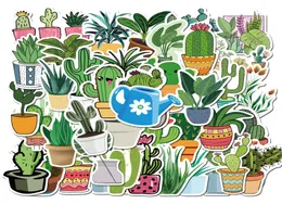 Pack of 45pcs Whole green potted plants Stickers office home Decal Guitar Laptop Skateboard Motor Bottle Car Decal Bulk Lots8772438