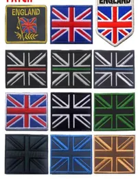 Toppe ricamate bandiera britannica Regno Unito Patch bandiera nazionale britannica Distintivo tattico militare Bandiere Union Jack Bracciale PATCH1467795