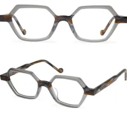 Men039s Montatura da vista Designer di marca Uomo Donna Moda Poligono Occhiali da vista Montature Vintage Piccoli occhiali miopia Occhiali fatti a mano 7411624