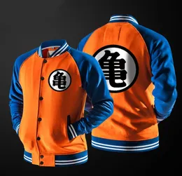 ZOGAA Anime Goku Varsity Jacket Autunno Casual Felpa con cappuccio Cappotto Giacca Giacca da baseball di marca5319887