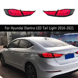 Для Hyundai Elantra светодиодный задний фонарь 16-21 задний фонарь в сборе задний фонарь тормозной задний ходовые огни стример указатель поворота автозапчасти