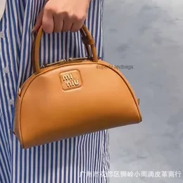 Miao Autumn/Winter New Fashion Versatile Miao Letter Handheld Bag Crossbody Bag Small Half Month Bag New Women's Bag