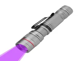 3Mode LED UV 395 Lumens Zoomable Focus Torch Invisible Blacklight Ink Marker LED UV Flashlights Use 14500 Battery6477970