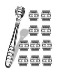 Hand Foot File Care Corn Cuticle Remover Shaver Blade Smooth Feet Pedicure Callus Skin Remover Care Tool 10Pcs Shaving Blades3812353