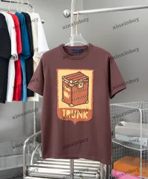 xinxinbuy 2024 Men designer tee t shirt box brev jacquard 1854 kvinnor svart vit blå röd xs-xl