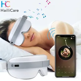 Elektrisk uppvärmning Bluetooth Eye Massager Glasögon Komprimera trådlöst massage Instrument Trötthet Reliever Tools 240110