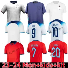 23 24 24 Koszulki piłkarskie w Anglii 150 lat Saka Foden Bellingham Rashford Grealish Kane Football Shirt Men Kids Kids 150. rocznica 150th