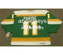 11 JP PARISE Minnesota North Stars 1978 CCM Vintage Hockey Jersey ou personalizado qualquer nome ou número retro Jersey3171099