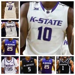 Custom Kansas State Wildcats Basketball Jersey NCAA Tylor Perry stitched jersey Any Name Number Men Women Youth Embroidered Dorian Finister Dai Dai Ames Cam Carter