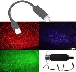 USB MINI LED CAR TAK STAR NATTLÄDSPROJEKTOR Interiör omgivning Galax Lamp Justerbar flera belysningseffekter Dekoration2723252