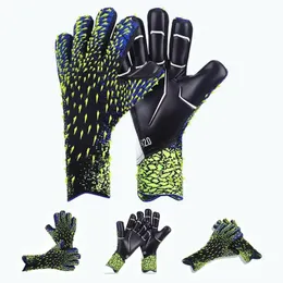 Luvas de goleiro látex futebol goleiro antiderrapante engrossar proteção de futebol guantes equipamentos 240111