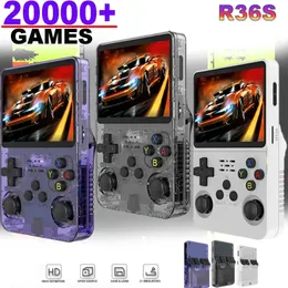 R36S Handheld-Spielekonsole, 3,5-Zoll-IPS-Bildschirm, 20.000 klassische Retro-Spielekonsolen, Linux-System, tragbarer Taschen-Videospiel-Player 240110