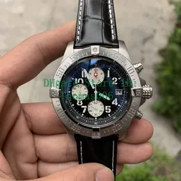 2019 Orologio da uomo Super AvengerII 1884 Movimento al quarzo Cronografo Cinturino in pelle maschile Orologi da uomo A133711 Orologio da polso Relogio Masculi185a