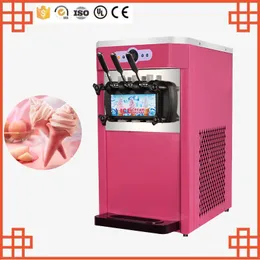 Automatic 3 Flavors Soft Commercial Vertical Turkish Roll Maker Yogurt Making Vending Cold system ice cream machine